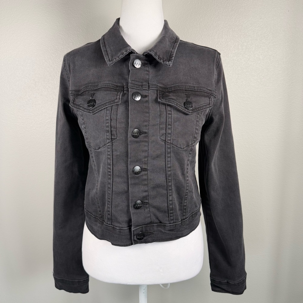 Zee Gee Why Black Denim‎ Jacket Women's Size Small